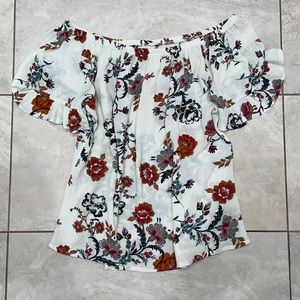 Off the shoulder flowy top